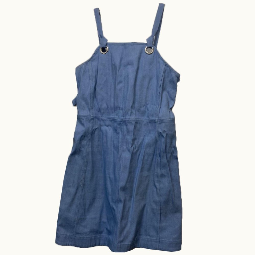 Rag & Bone Size 8 Denim Grommet Overall Dress